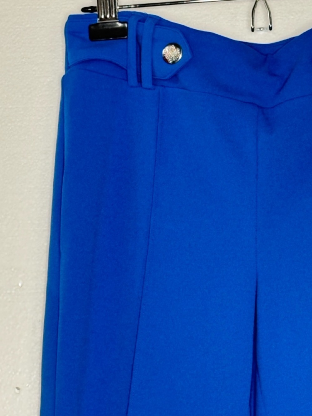 SOHO Apparel High Waist Slim Dress Pants Blue Sz M Stretch Career Work Trousers - Picture 6 of 11